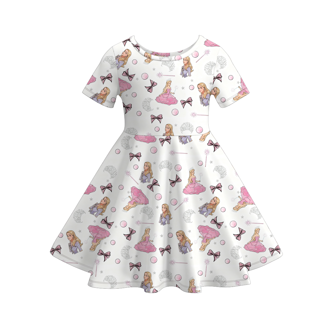 (Pre Order)Girls Spring&Summer Witch Print Dress