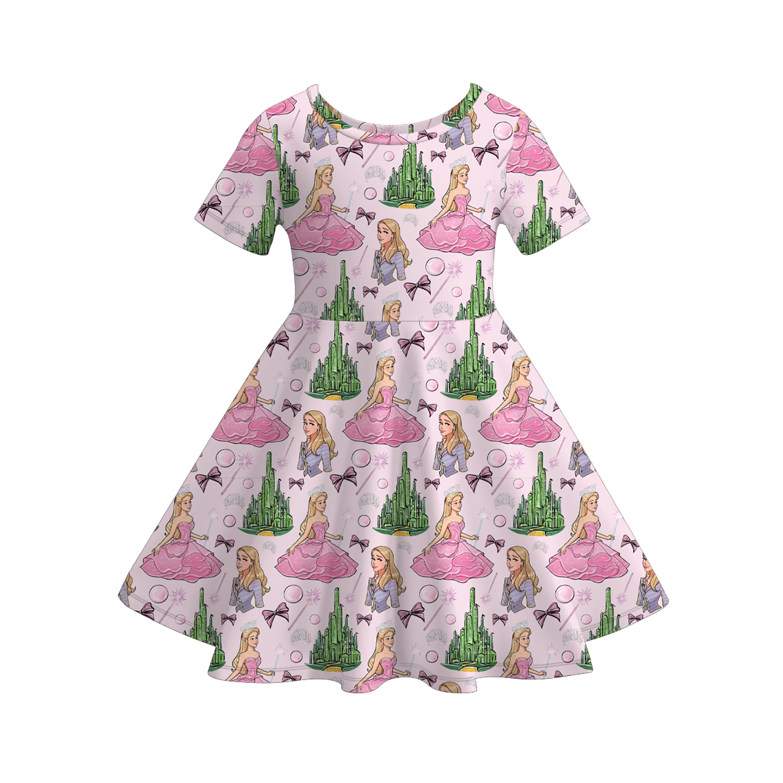 (Pre Order)Girls Spring&Summer Witch Print Dress