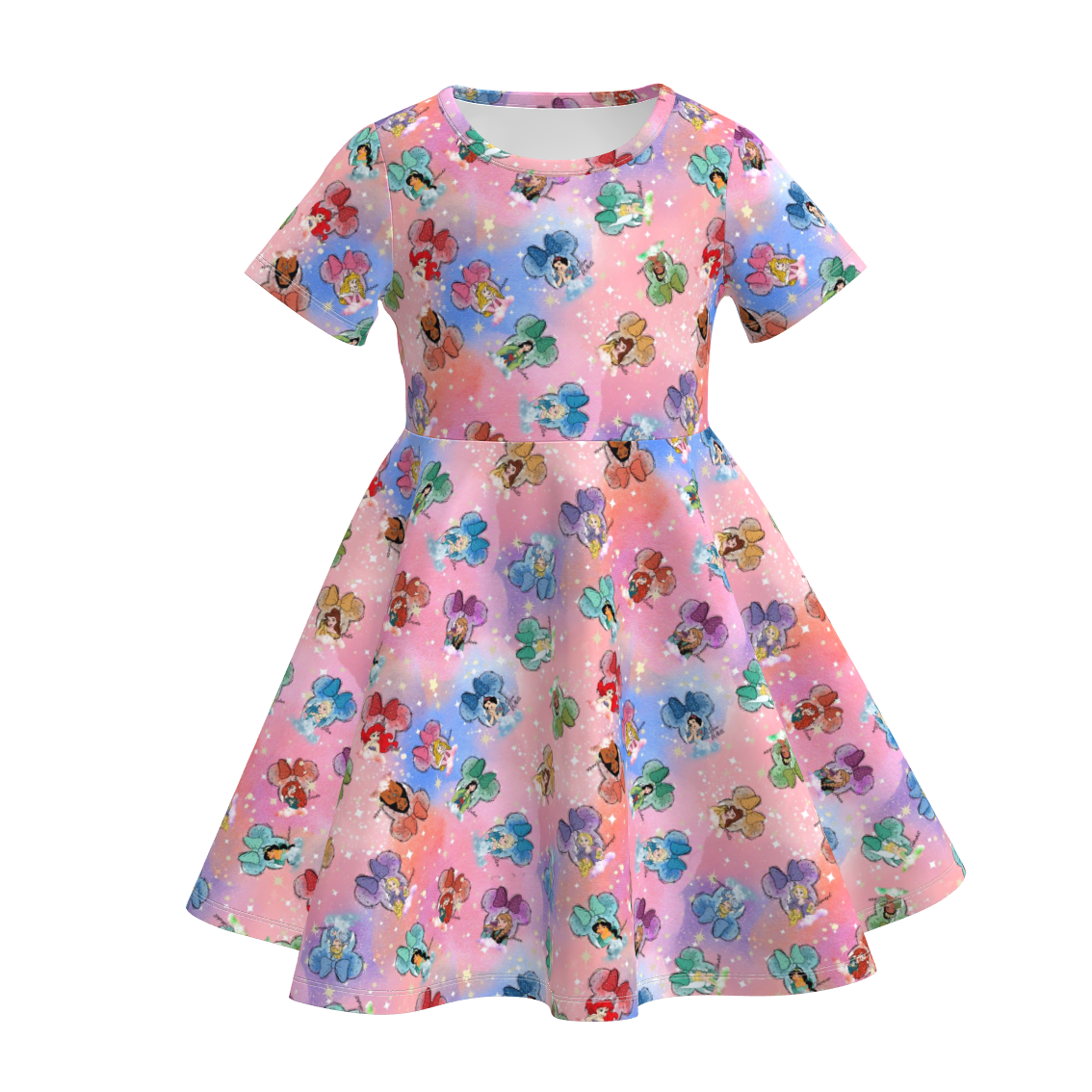 (Pre Order)Girls Spring&Summer Princess Print Dress