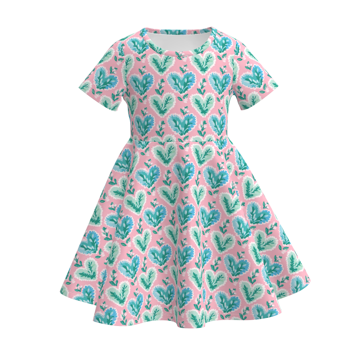 (Pre Order)Girls Spring&Summer Floral Print Dress