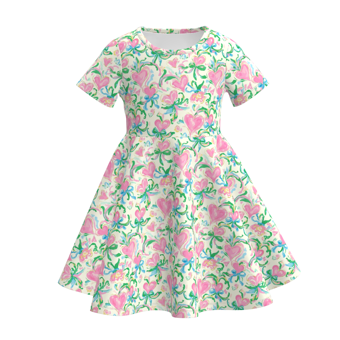(Pre Order)Girls Spring&Summer Floral Print Dress