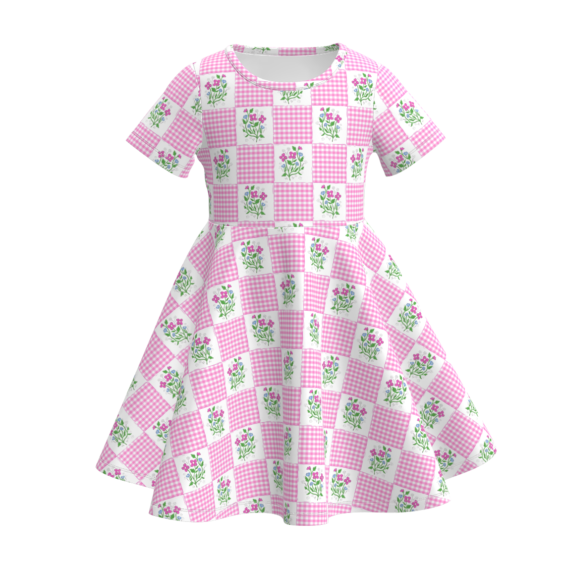 (Pre Order)Girls Spring&Summer Floral Print Dress