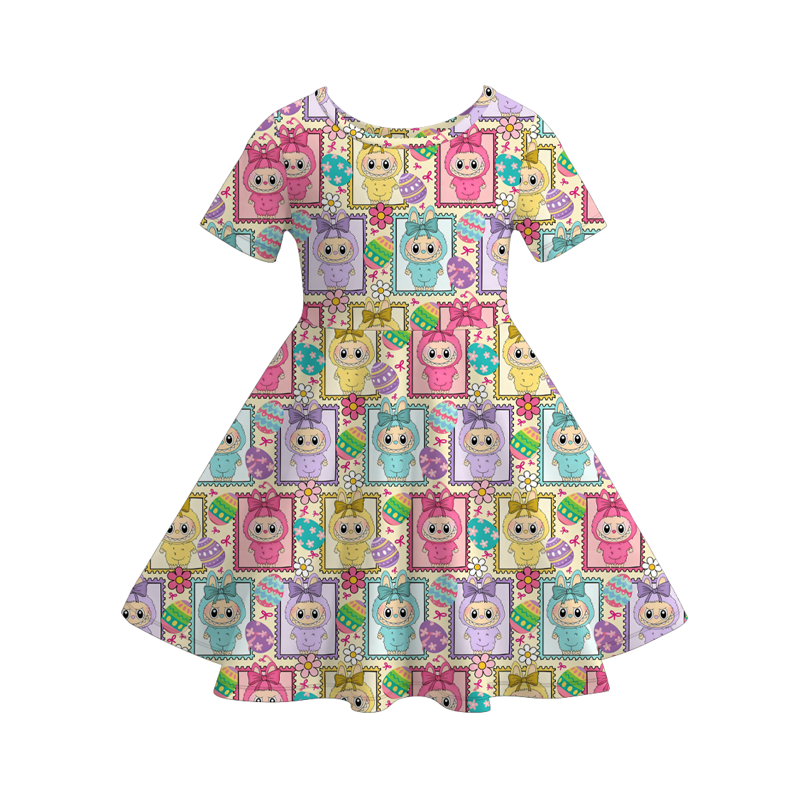 (Pre Order)Girls Easter Movie Character&LBB Print Dress