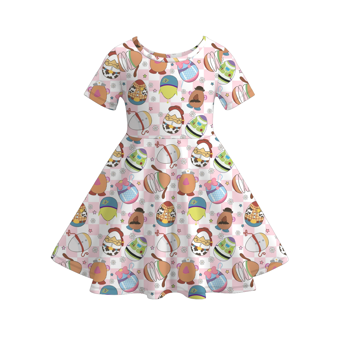 (Pre Order)Girls Easter Magical World Print Dress