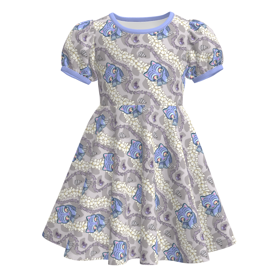 (Pre Order)Girls Spring&Summer Movie Character Print Dress