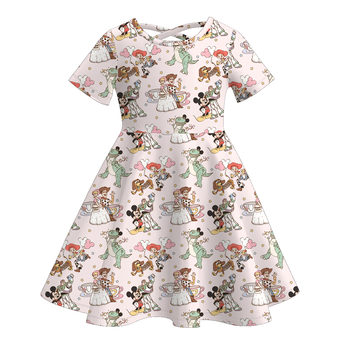 (Pre Order)Girls Spring&Summer Princess Print Dress
