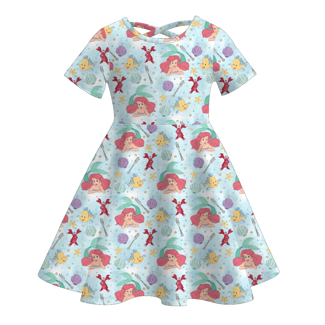 (Pre Order)Girls Spring&Summer Princess Print Dress
