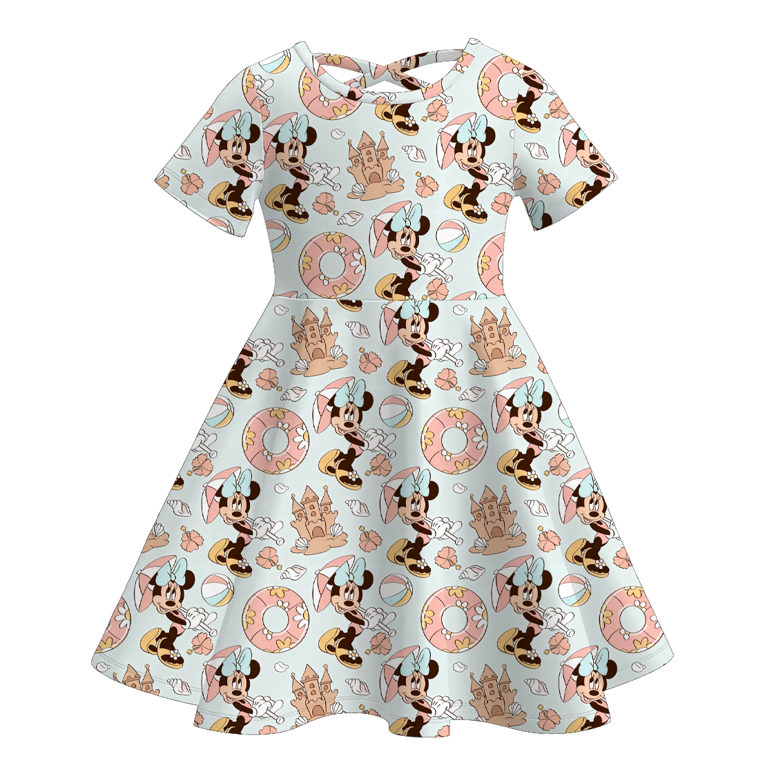 (Pre Order)Girls Spring&Summer Princess Print Dress