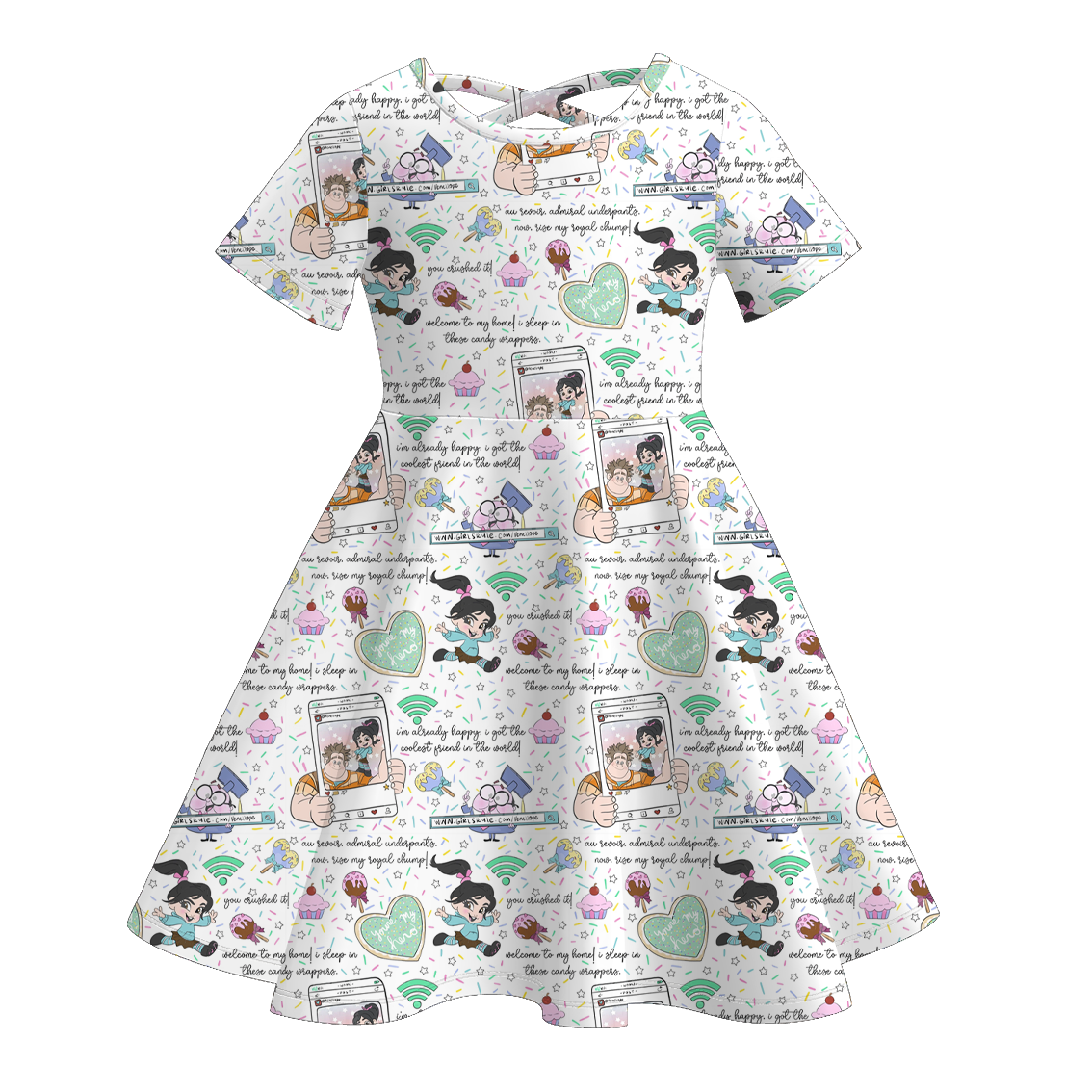 (Pre Order)Girls Spring&Summer Princess Print Dress