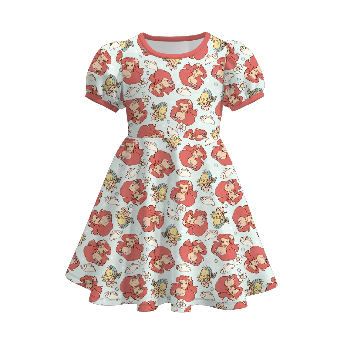 (Pre Order)Girls Spring&Summer Princess Print Dress