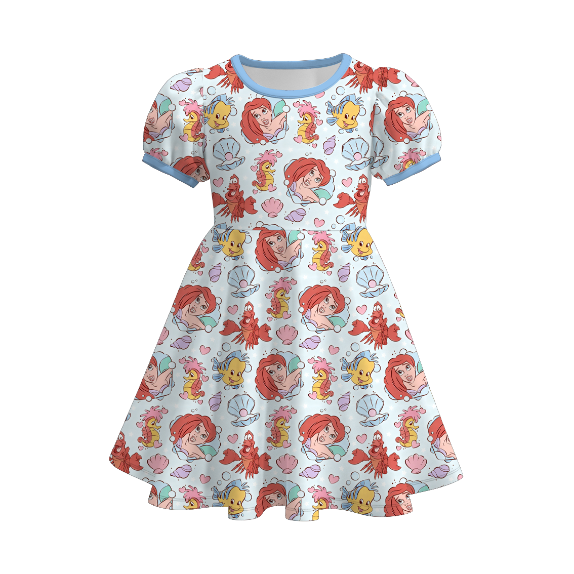 (Pre Order)Girls Spring&Summer Princess Print Dress