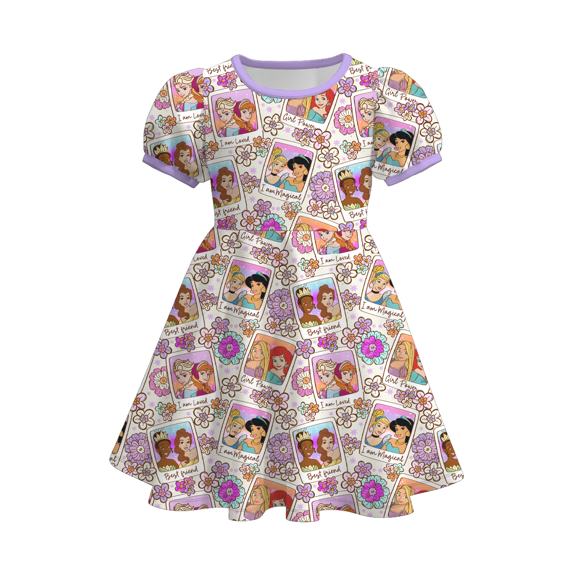 (Pre Order)Girls Spring&Summer Princess Print Dress