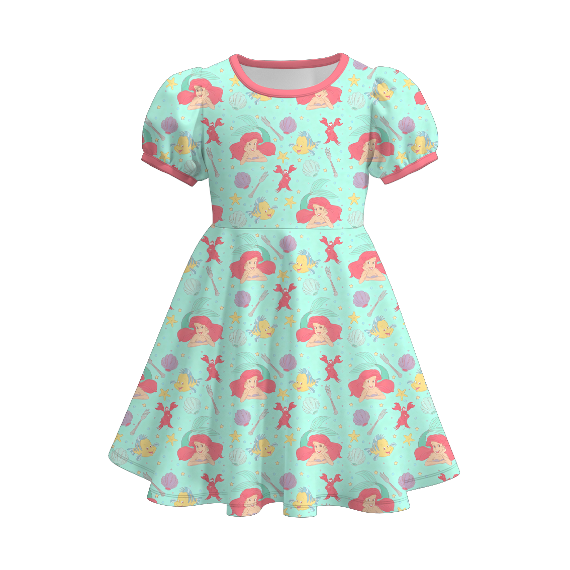 (Pre Order)Girls Spring&Summer Princess Print Dress