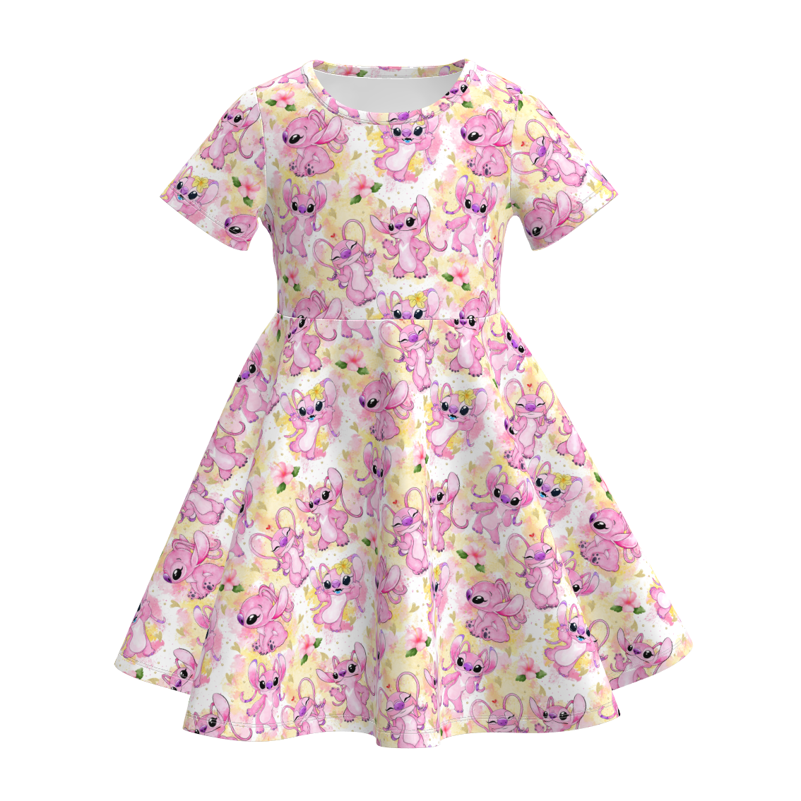 (Pre Order)Girls Spring&Summer Cartoon Print Dress
