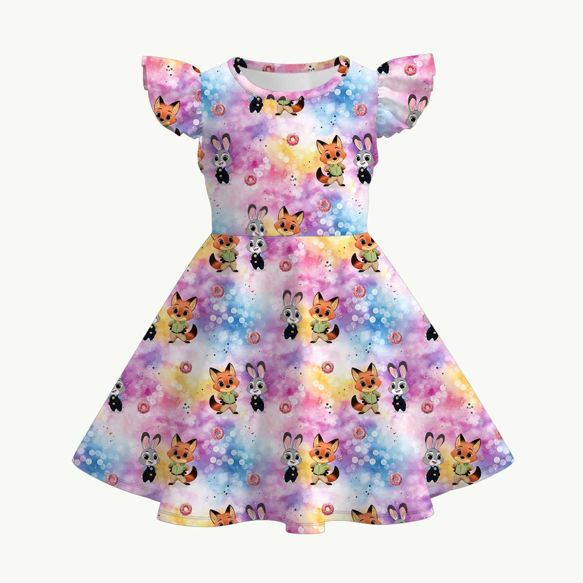 (Pre Order)Sisters Spring&Summer Cartoon Print Dress,Set&Romper