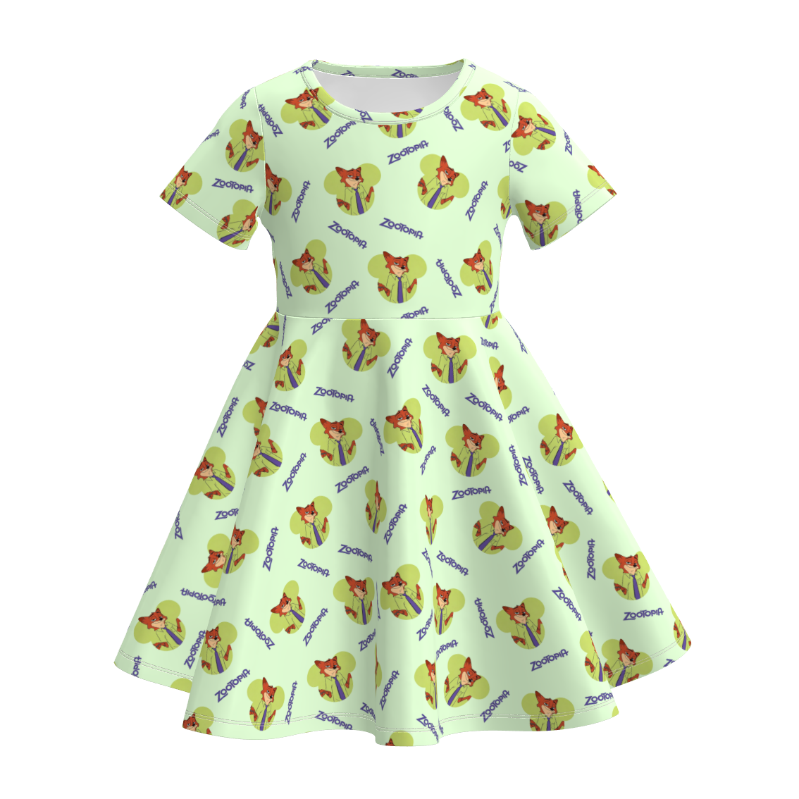 (Pre Order)Girls Easter Cartoon Print Dress