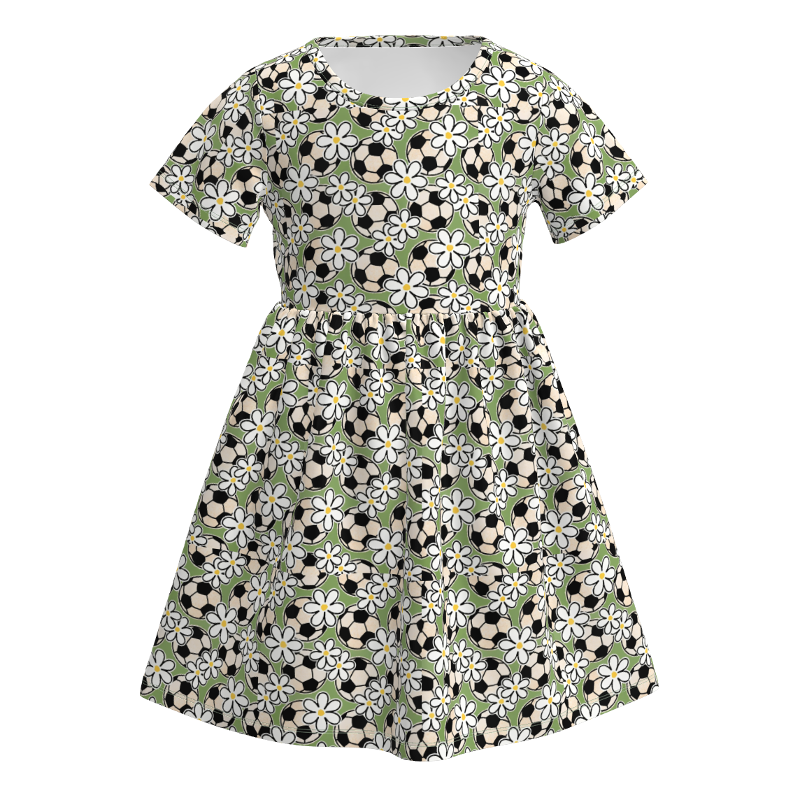 (Pre Order)Girls Spring&Summer Sports Print Dress