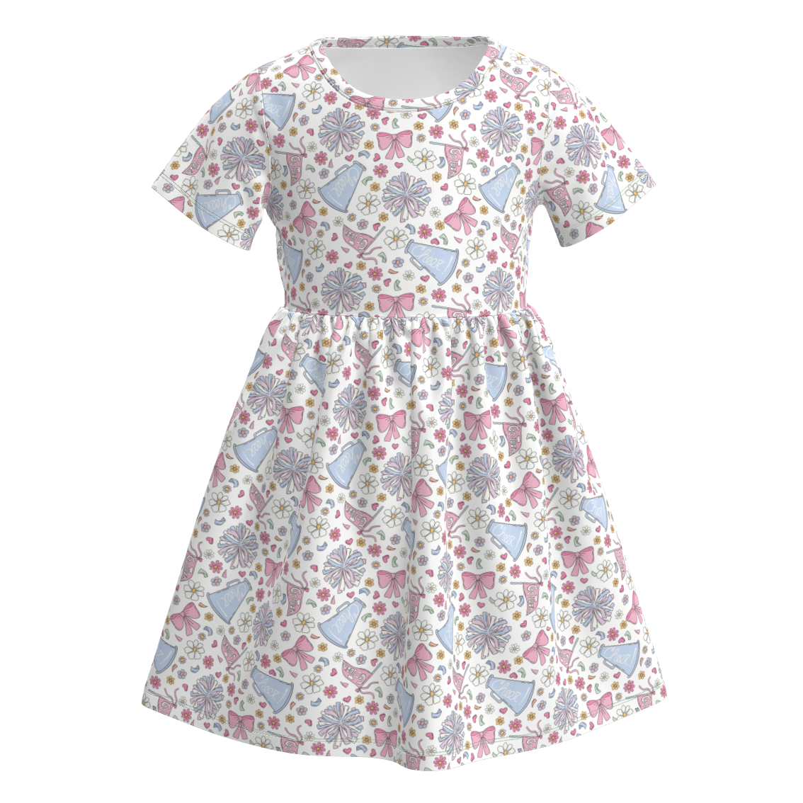 (Pre Order)Girls Spring&Summer Sports Print Dress