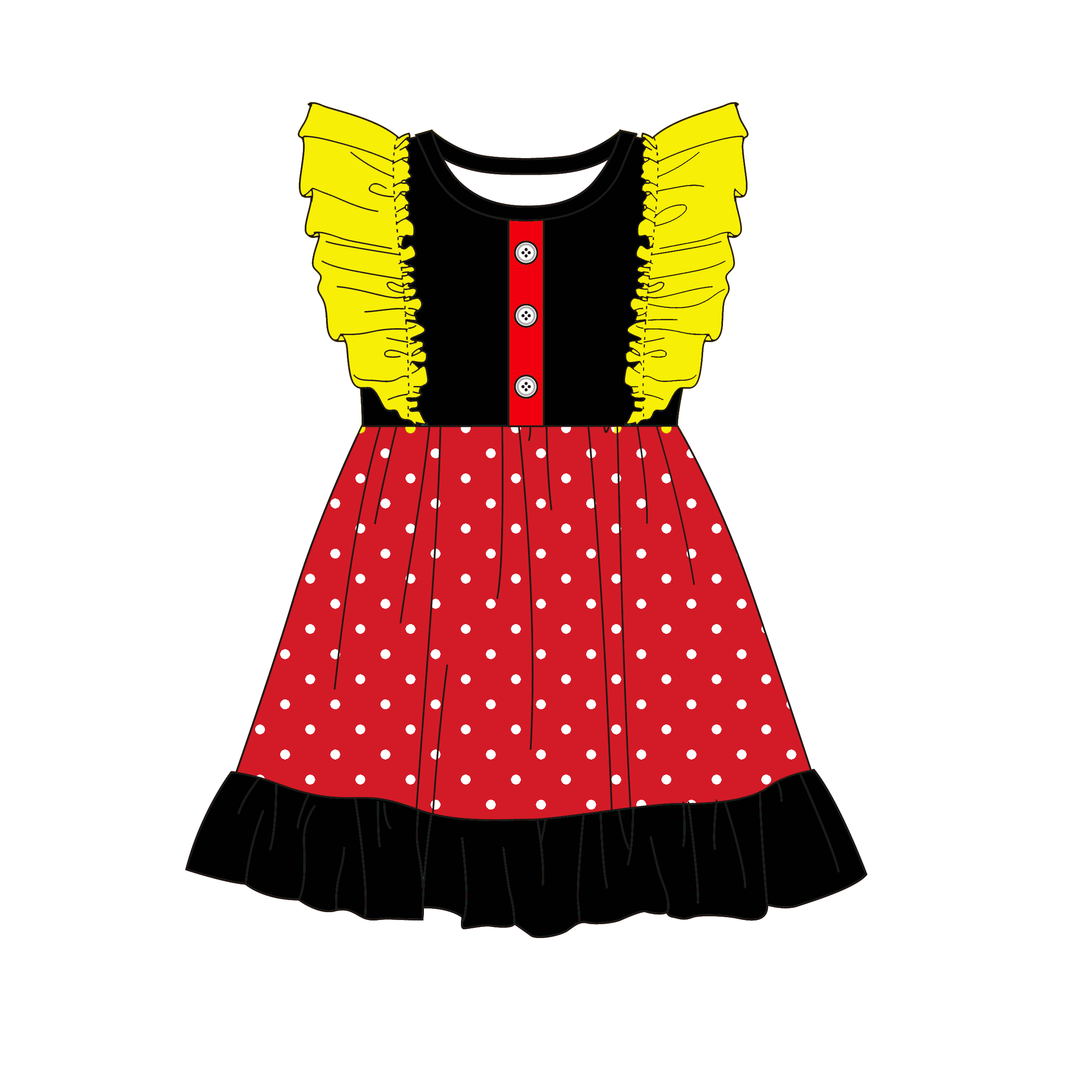 (Pre Order)Girls Spring&Summer Princess Print Dress