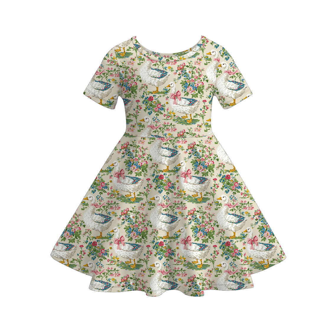 (Pre Order)Girls Spring&Summer Farm,Floral Print Dress