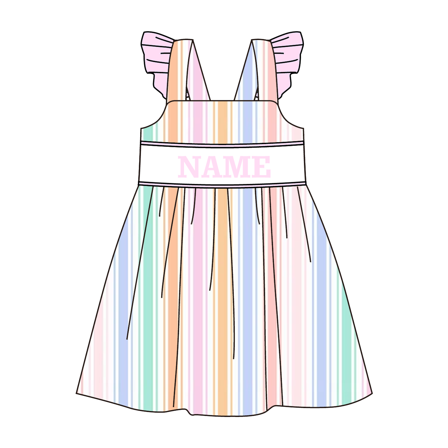 (Pre Order)Siblings Spring&Summer Bow Embroidery Smocked Dress,Set&Romper