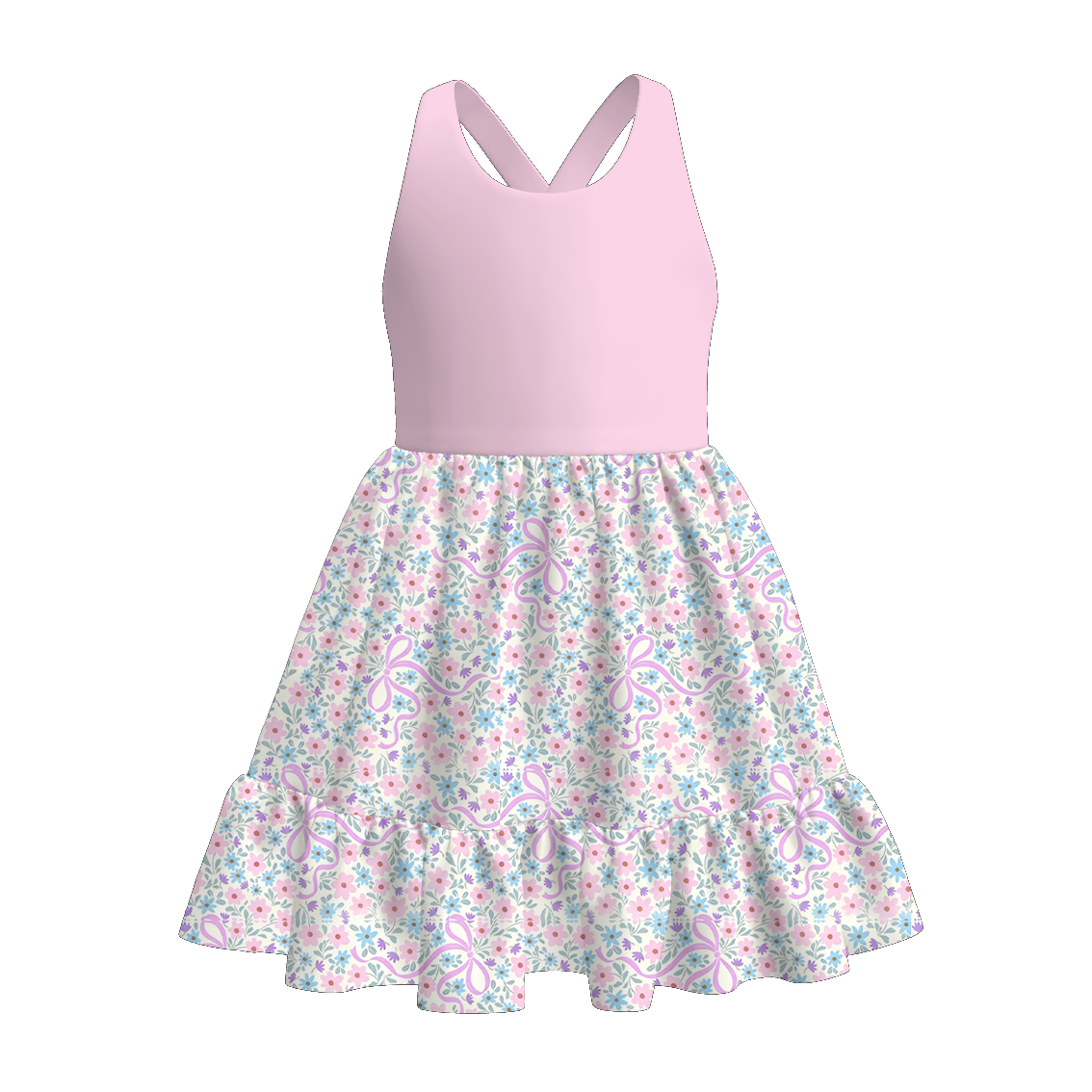 (Pre Order)Family Spring&Summer Floral Print Dress,Set&Romper
