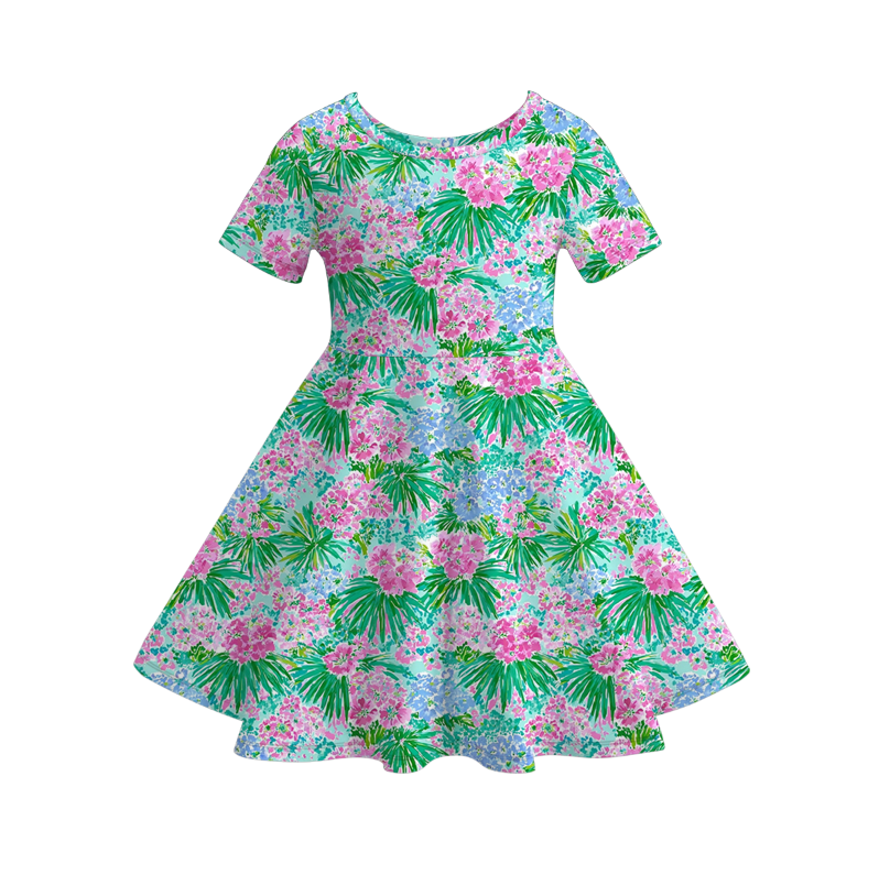 (Pre Order)Mommy and Me Spring&Summer Floral Print Dress