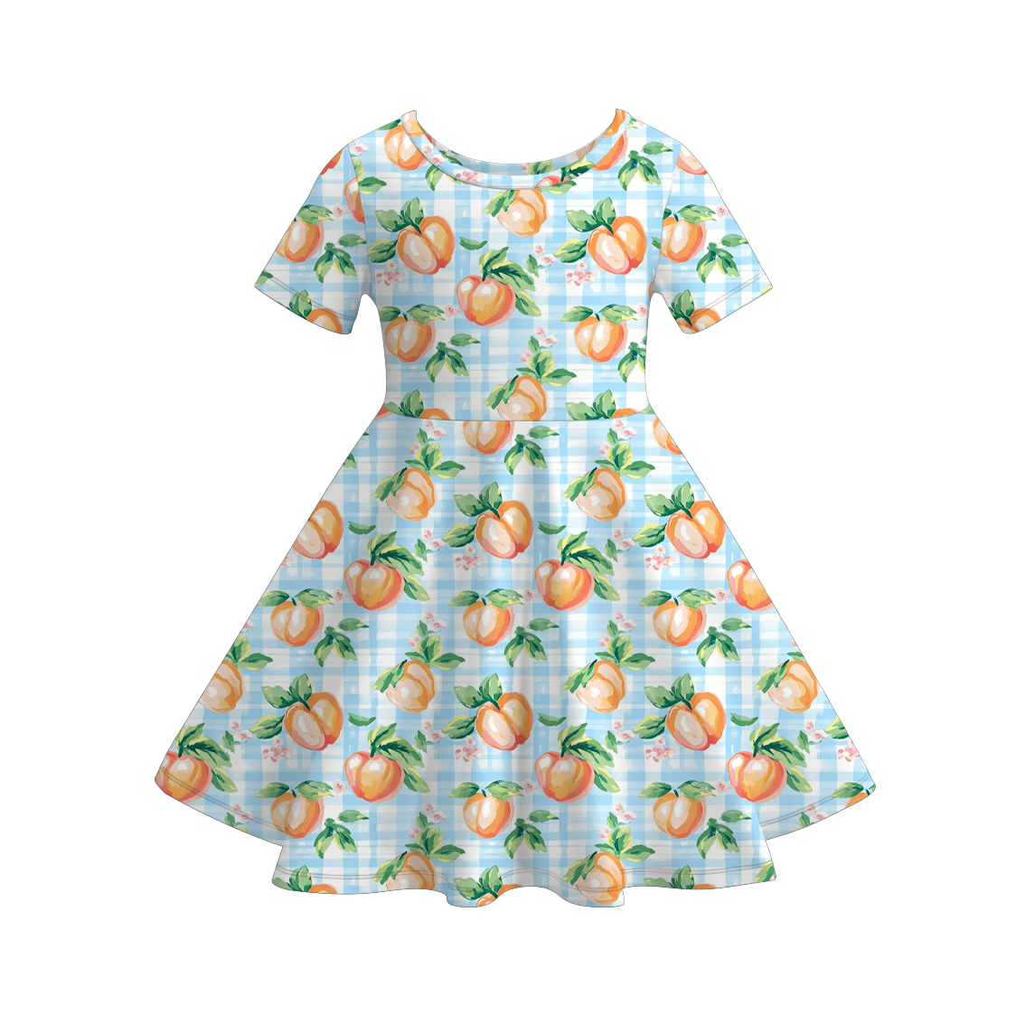 (Pre Order)Girls Spring&Summer Lemon Print Dress