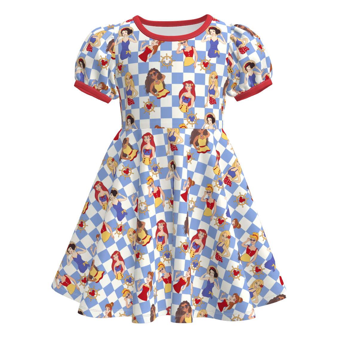 (Pre Order)Sisters Spring&Summer Princess Print Dress,Set