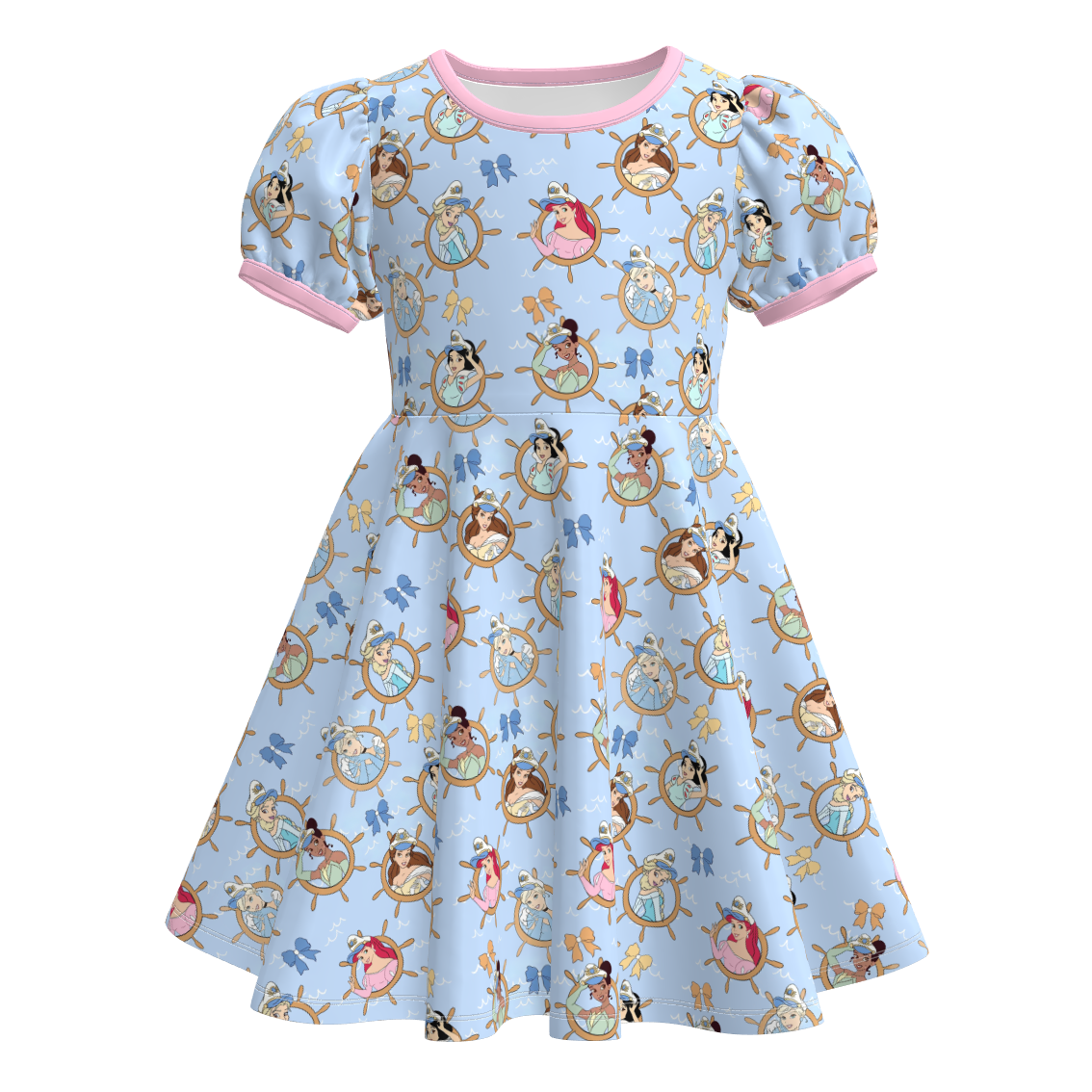 (Pre Order)Sisters Spring&Summer Princess Print Dress,Set