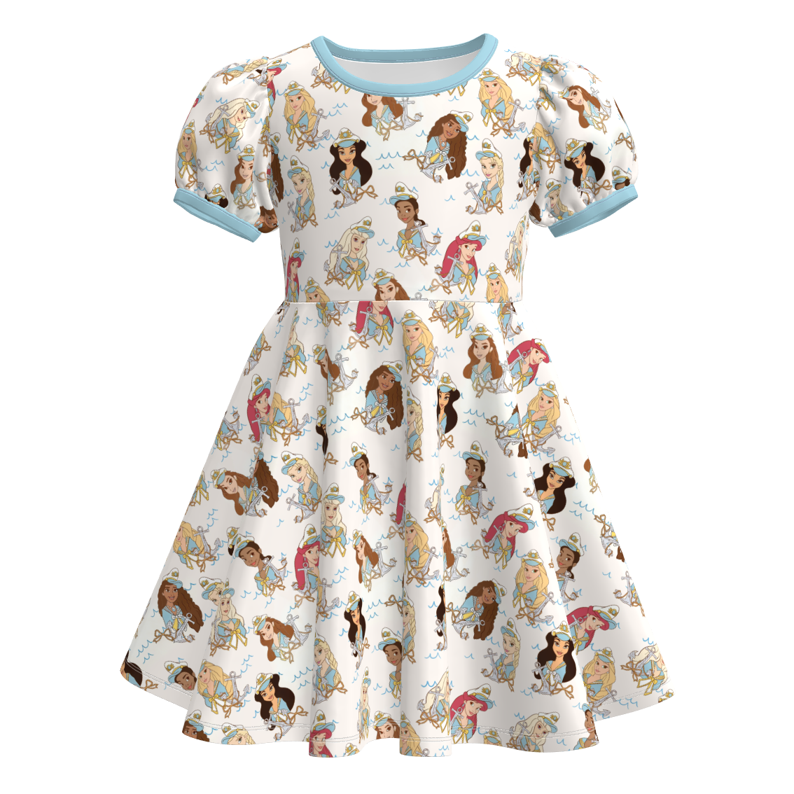 (Pre Order)Sisters Spring&Summer Princess Print Dress,Set