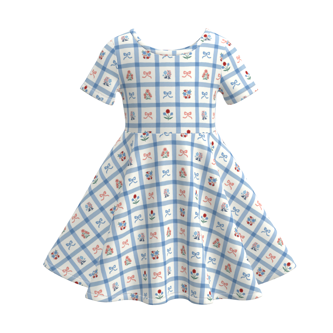 (Pre Order)Girls Spring&Summer Floral Print Dress