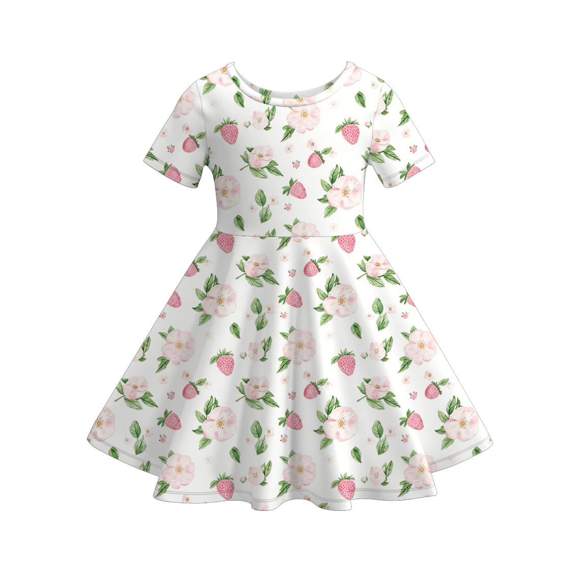 (Pre Order)Sisters Spring&Summer Floral,Strawberry Print Dress&Romper