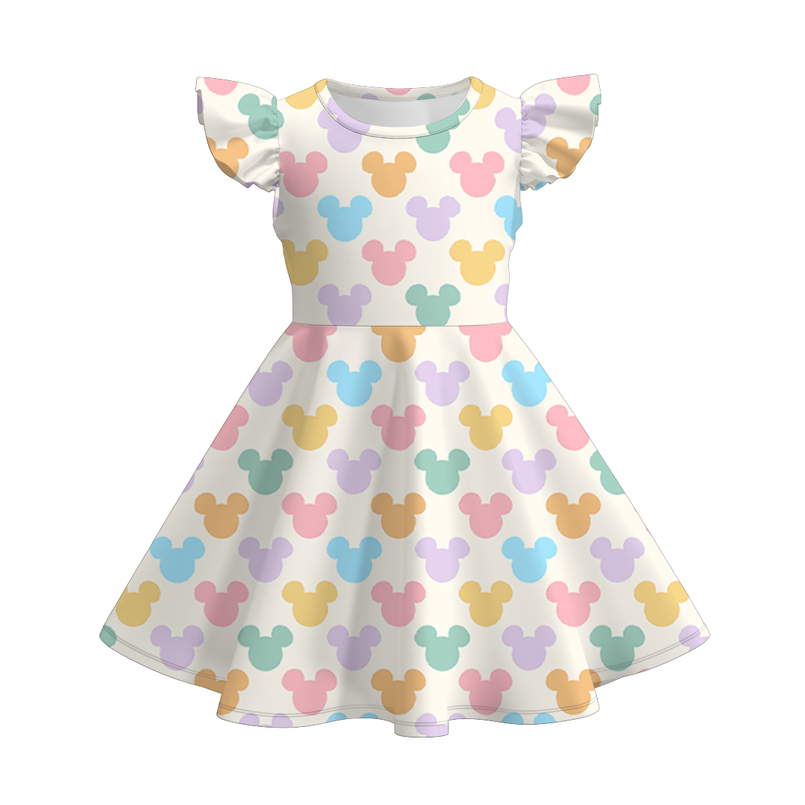 (Pre Order)Girls Spring&Summer Cartoon Print Dress&Set