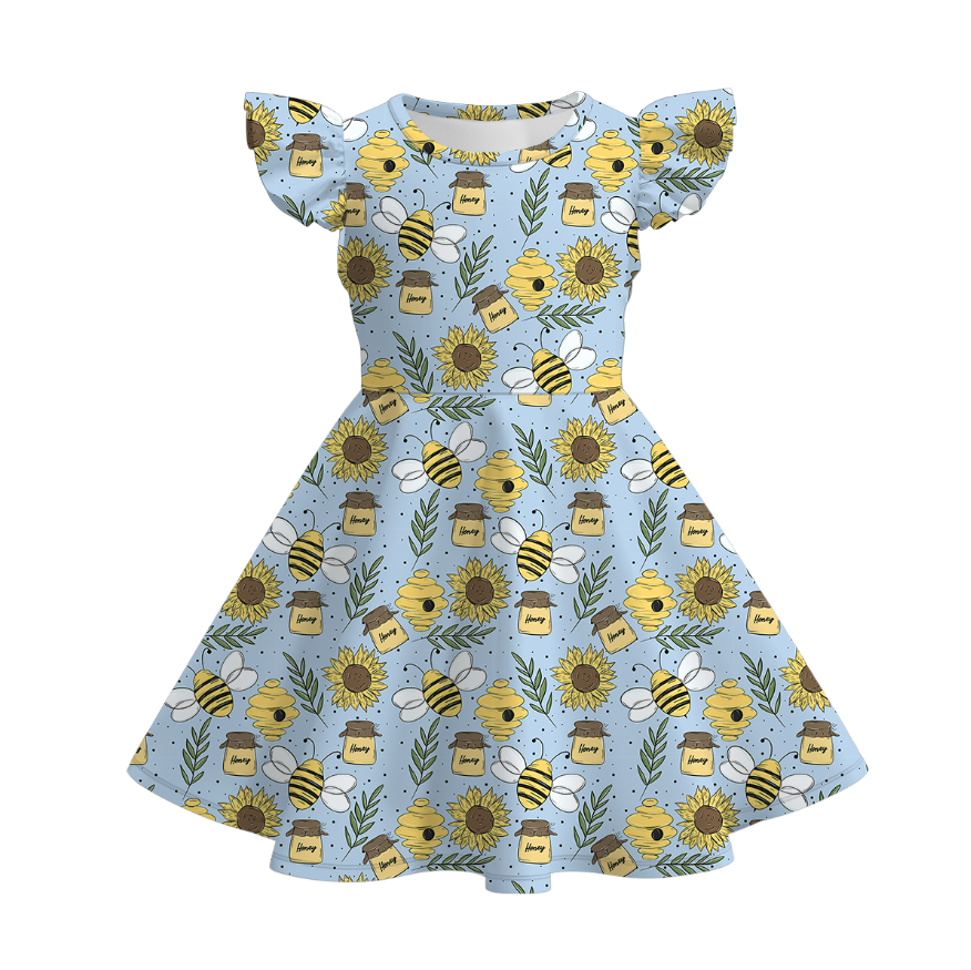 (Pre Order)Sisters Spring&Summer Bee Print Dress,Set,Jumpsuit&Romper