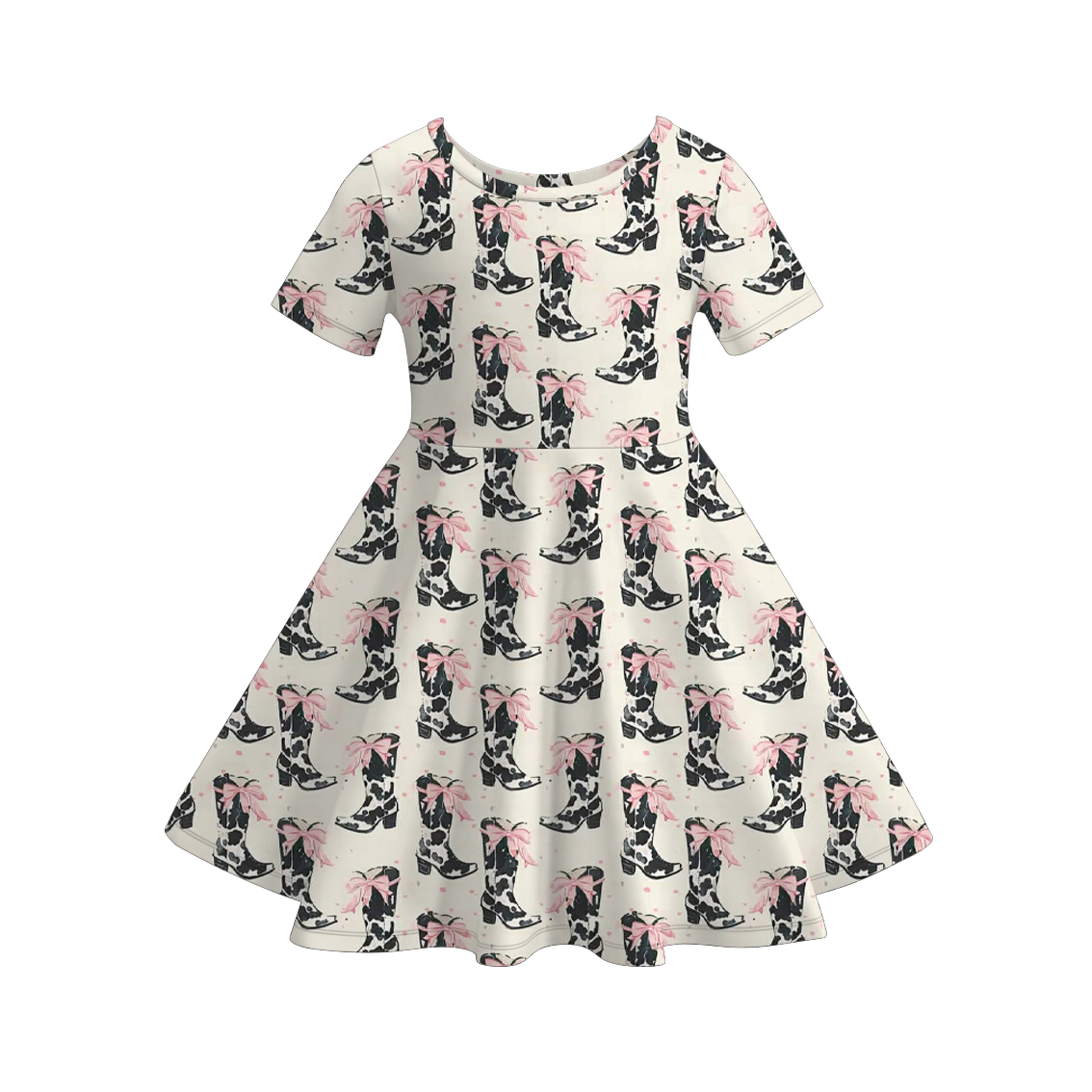 (Pre Order+Prepack Zone)Girls Boots&Goose Print Dress(Mix Size)