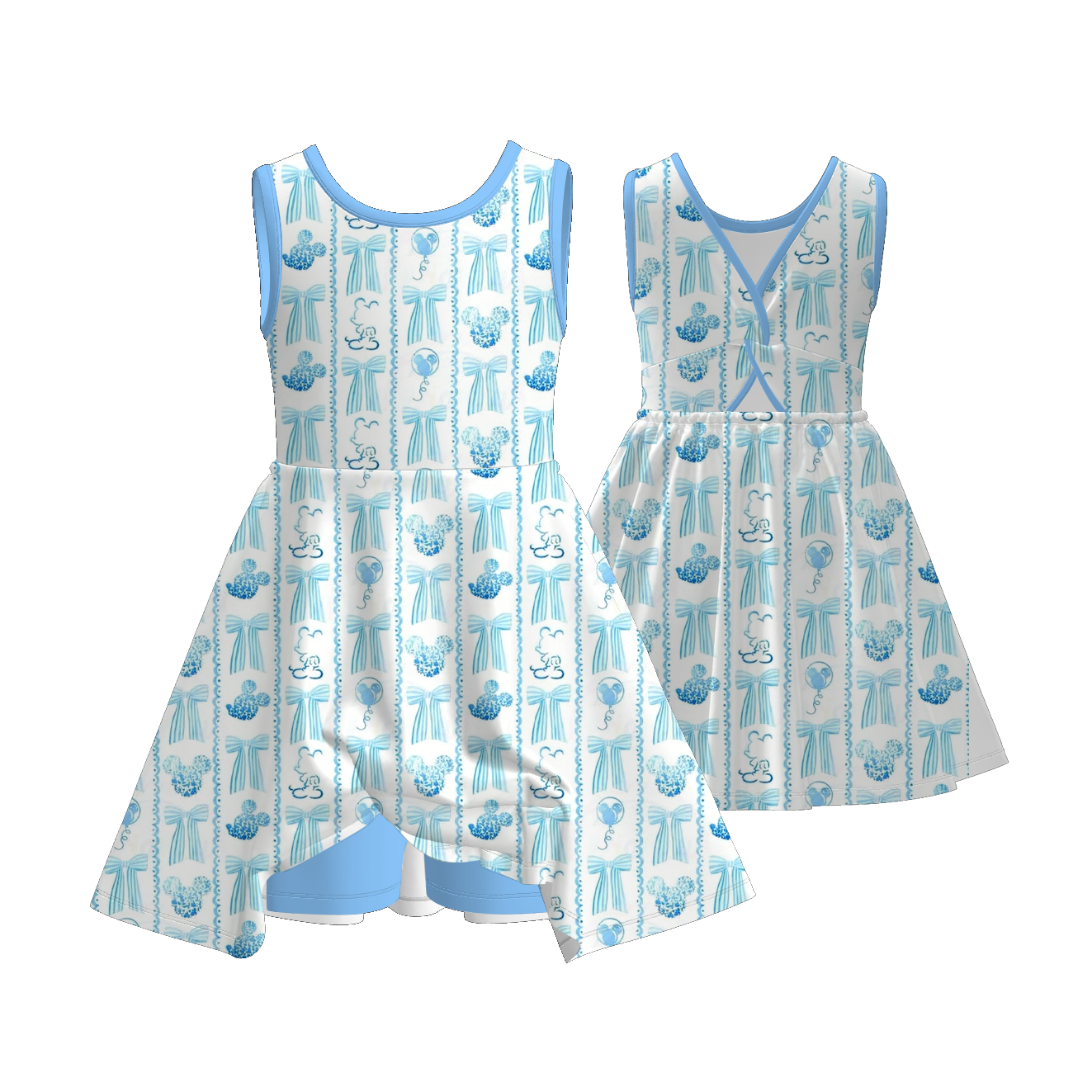 (Pre Order+Prepack Zone)Girls Cartoon&Princess Print Dress(Mix Size)