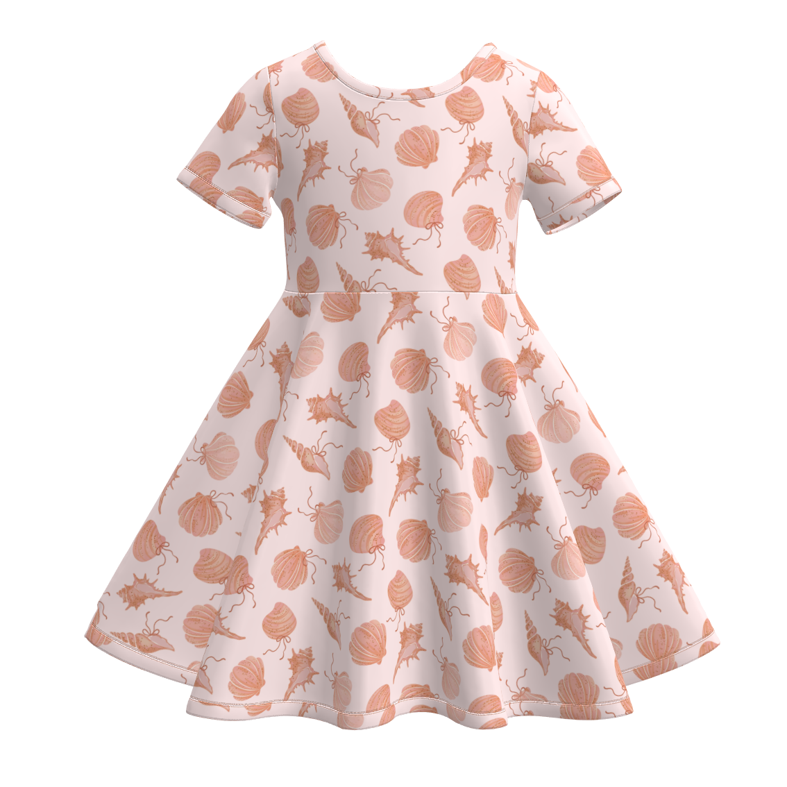 (Pre Order+Prepack Zone)Girls Spring&Summer Seaside Print Dress(Mix Size)