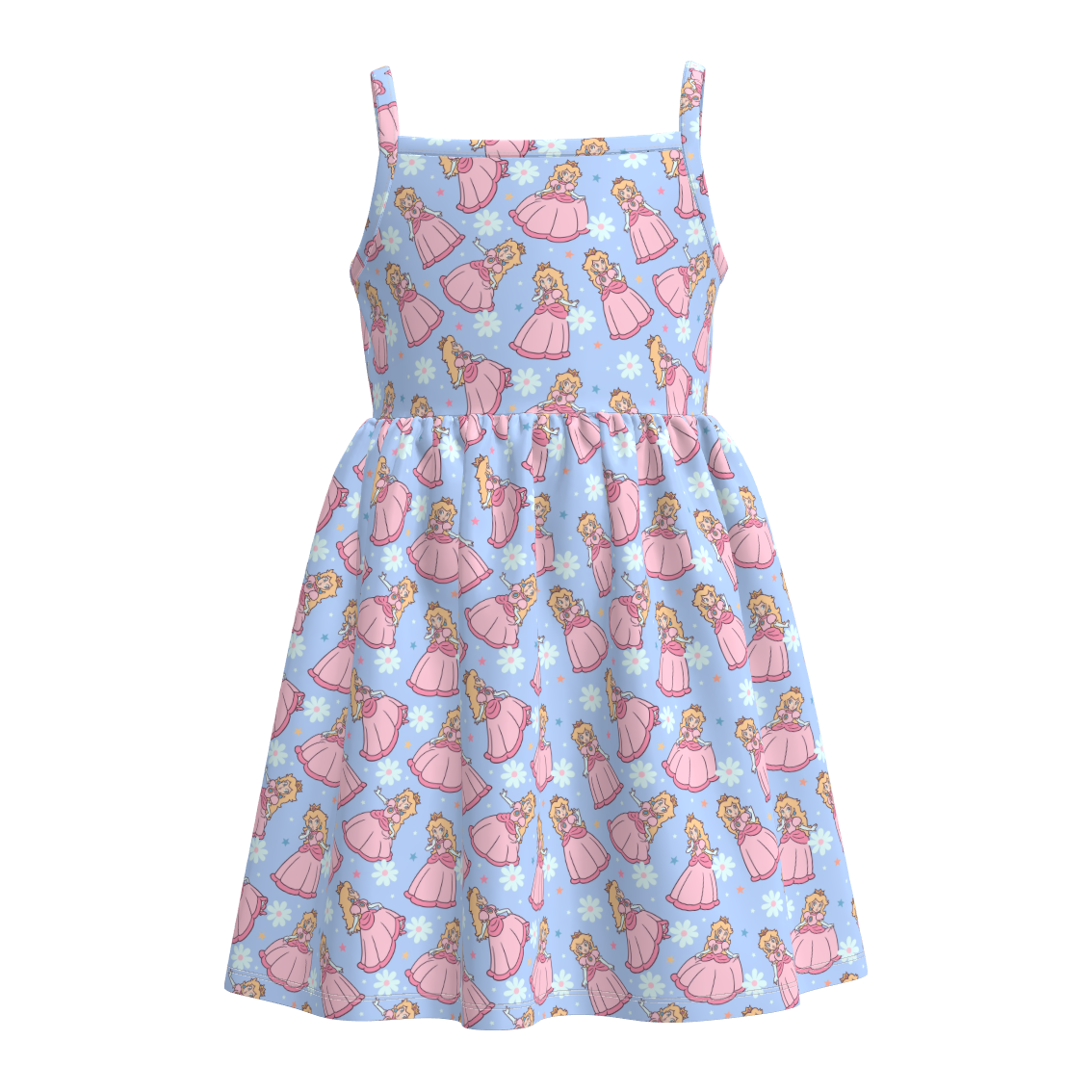 (Pre Order+Prepack Zone)Girls Cartoon&Princess Print Slip Dress(Mix Size)