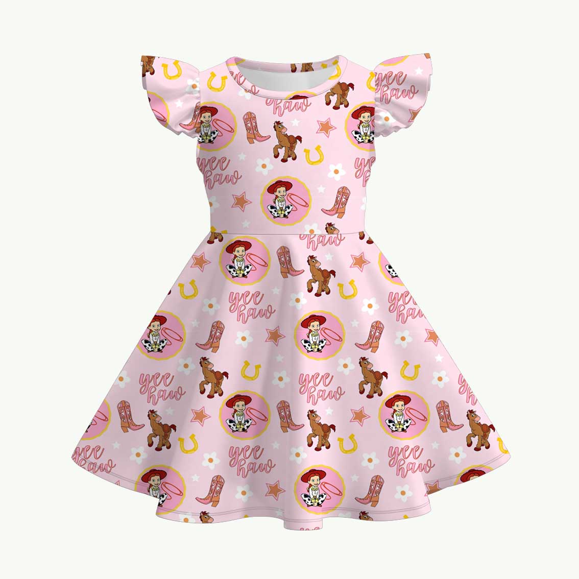 (Pre Order+Prepack Zone)Girls Cartoon Toy Print Dress,Set&Jumpsuit(Mix Size)