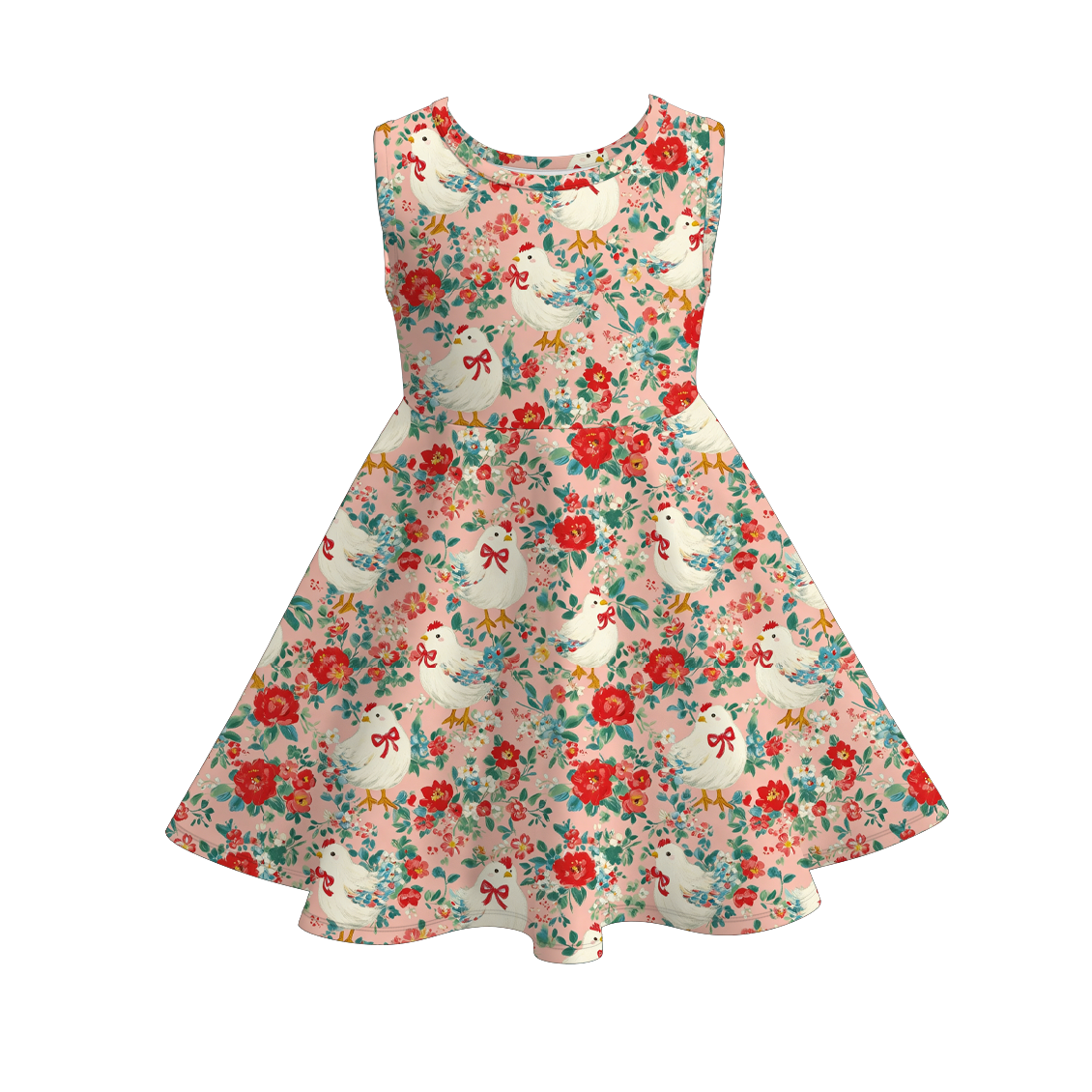 (Pre Order+Prepack Zone)Sisters Chick Print Dress,Set&Romper