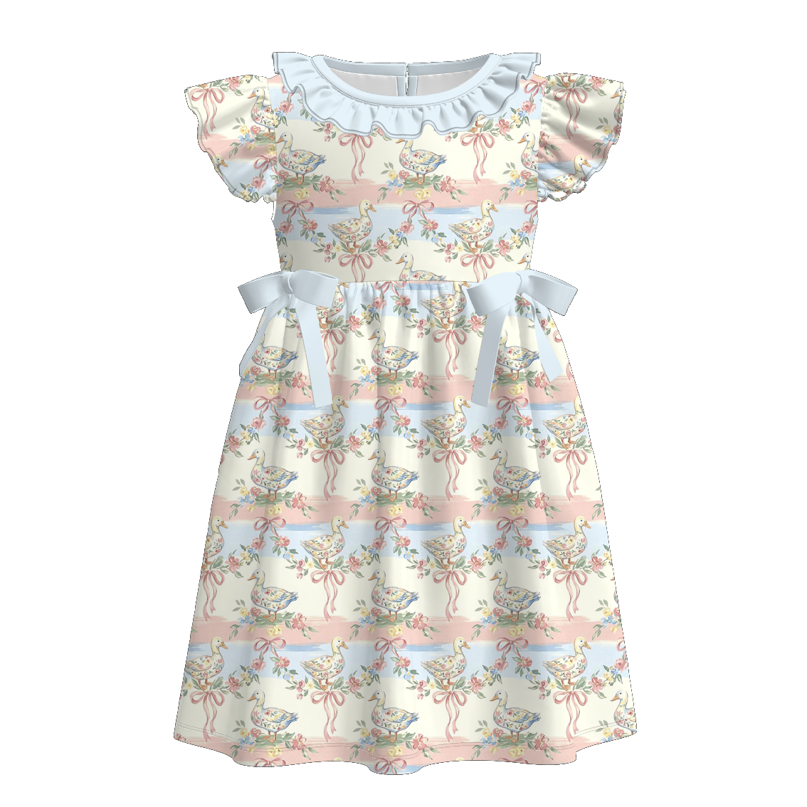 (Pre Order+Prepack Zone)Sisters Silly Goose Print Dress,Set&Romper