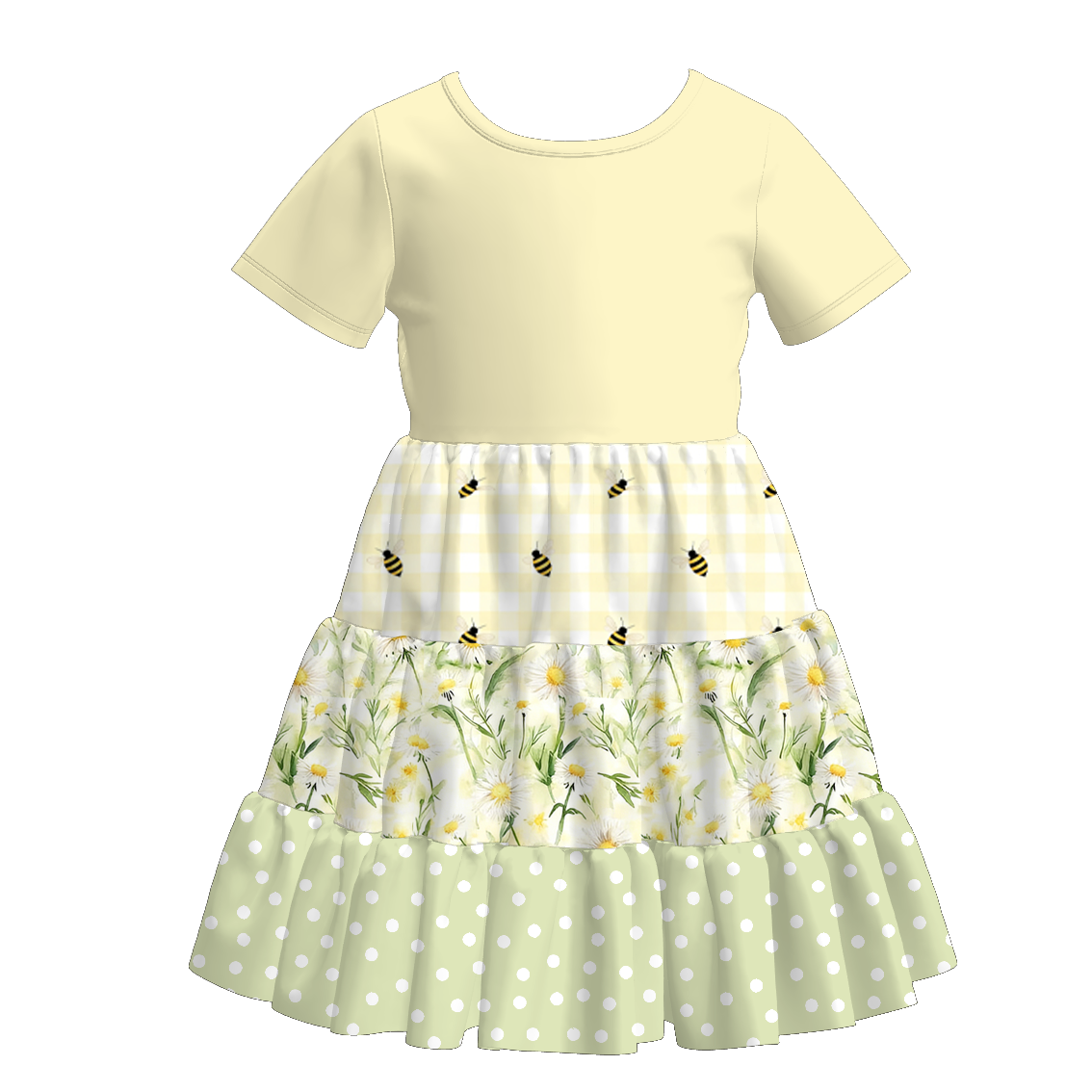 (Pre Order+Prepack Zone)Family Spring&Summer Floral Print Dress(Mix Size)