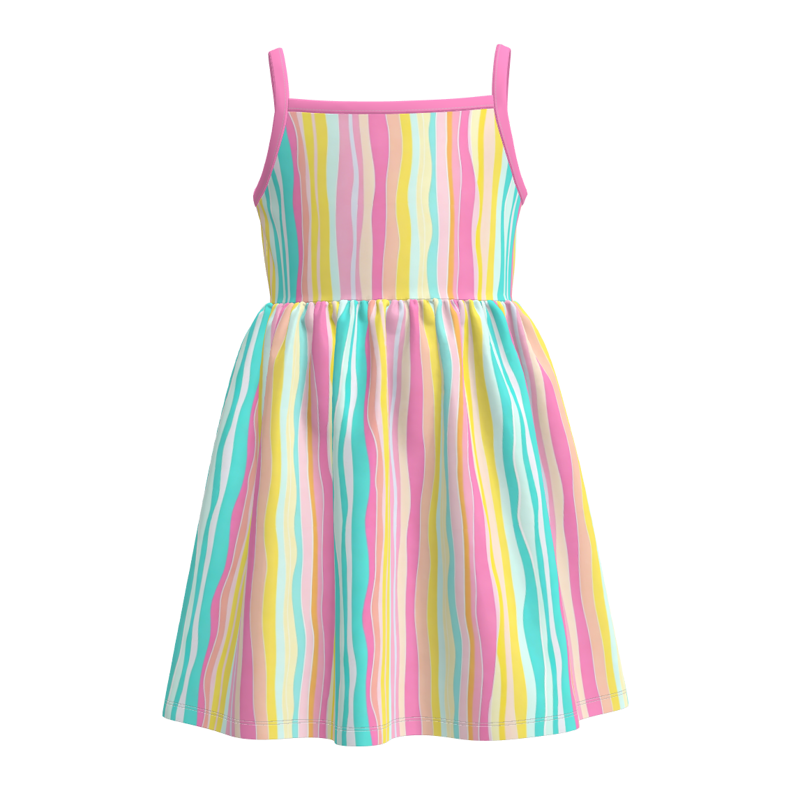(Pre Order+Prepack Zone)Girls Spring&Summer Stripe Slip Dress(Mix Size)