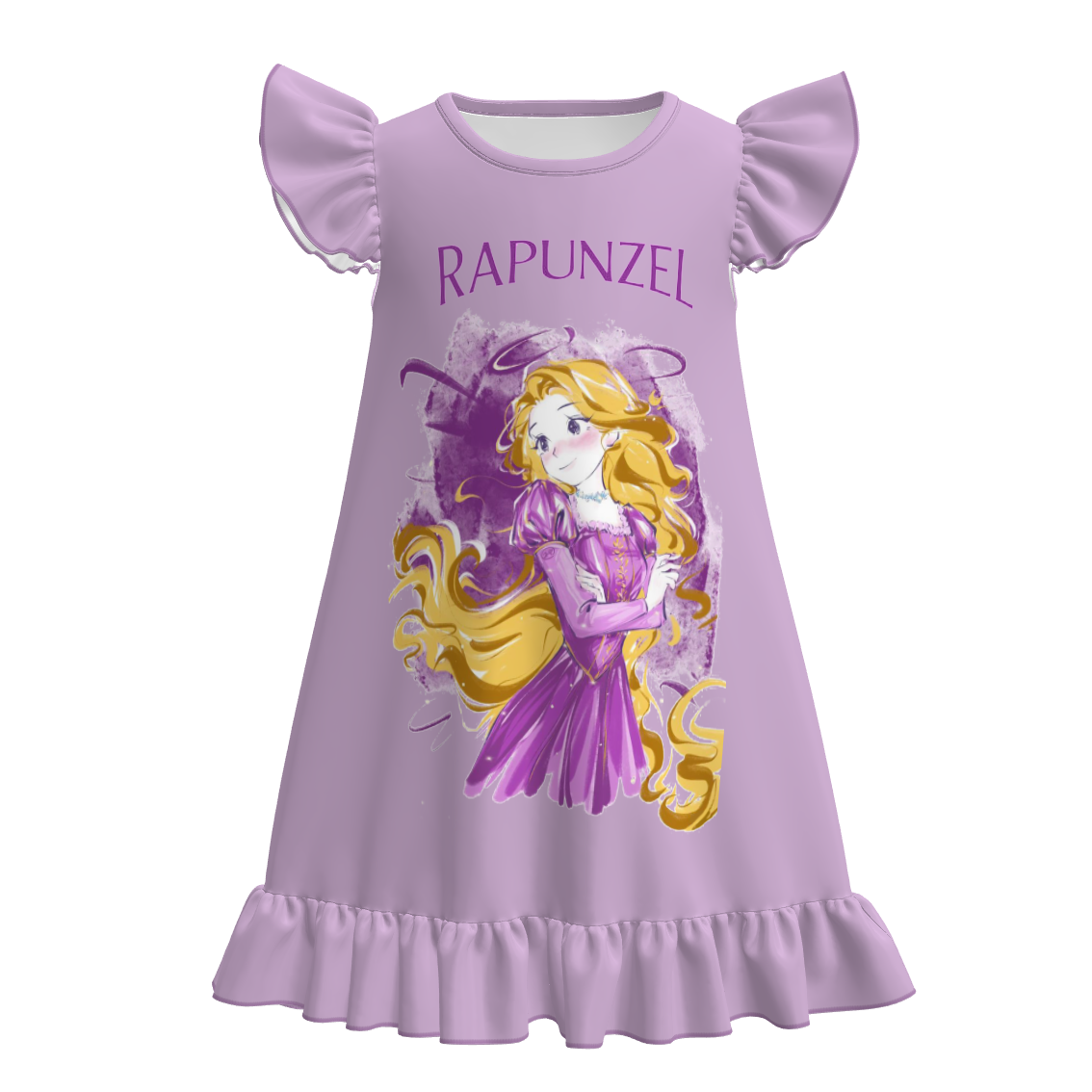 (Pre Order+Prepack Zone)Girls Spring&Summer Princess Print Pajamas Dress(Mix Size)
