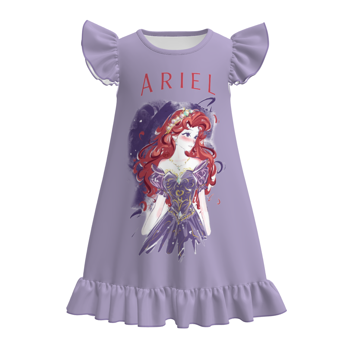 (Pre Order+Prepack Zone)Girls Spring&Summer Princess Print Pajamas Dress(Mix Size)