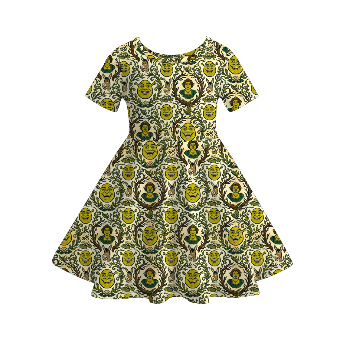 (Pre Order+Prepack Zone)Girls Spring&Summer Cartoon Print Dress(Mix Size)