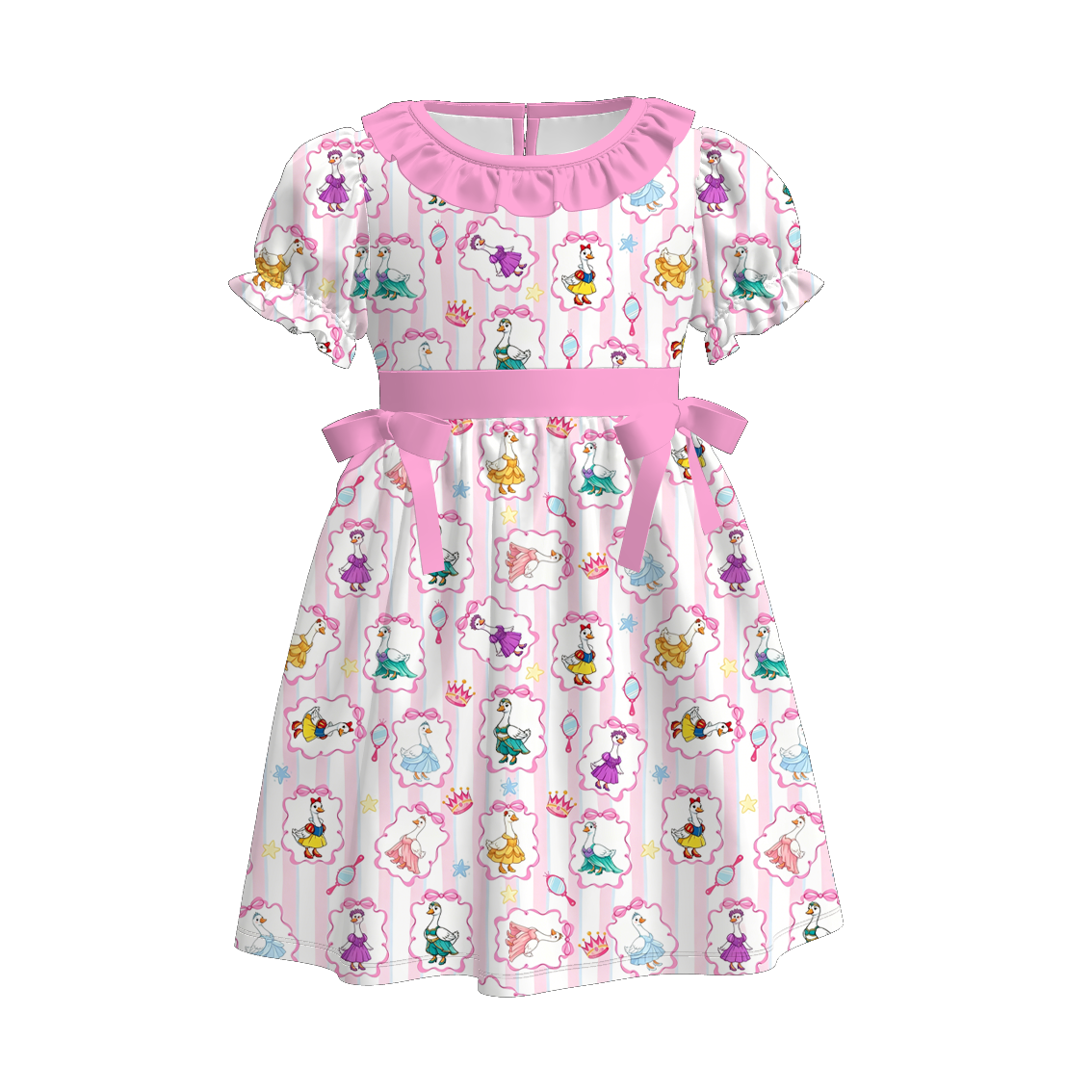 (Pre Order+Prepack Zone)Sisters Goose Print Dress&Romper