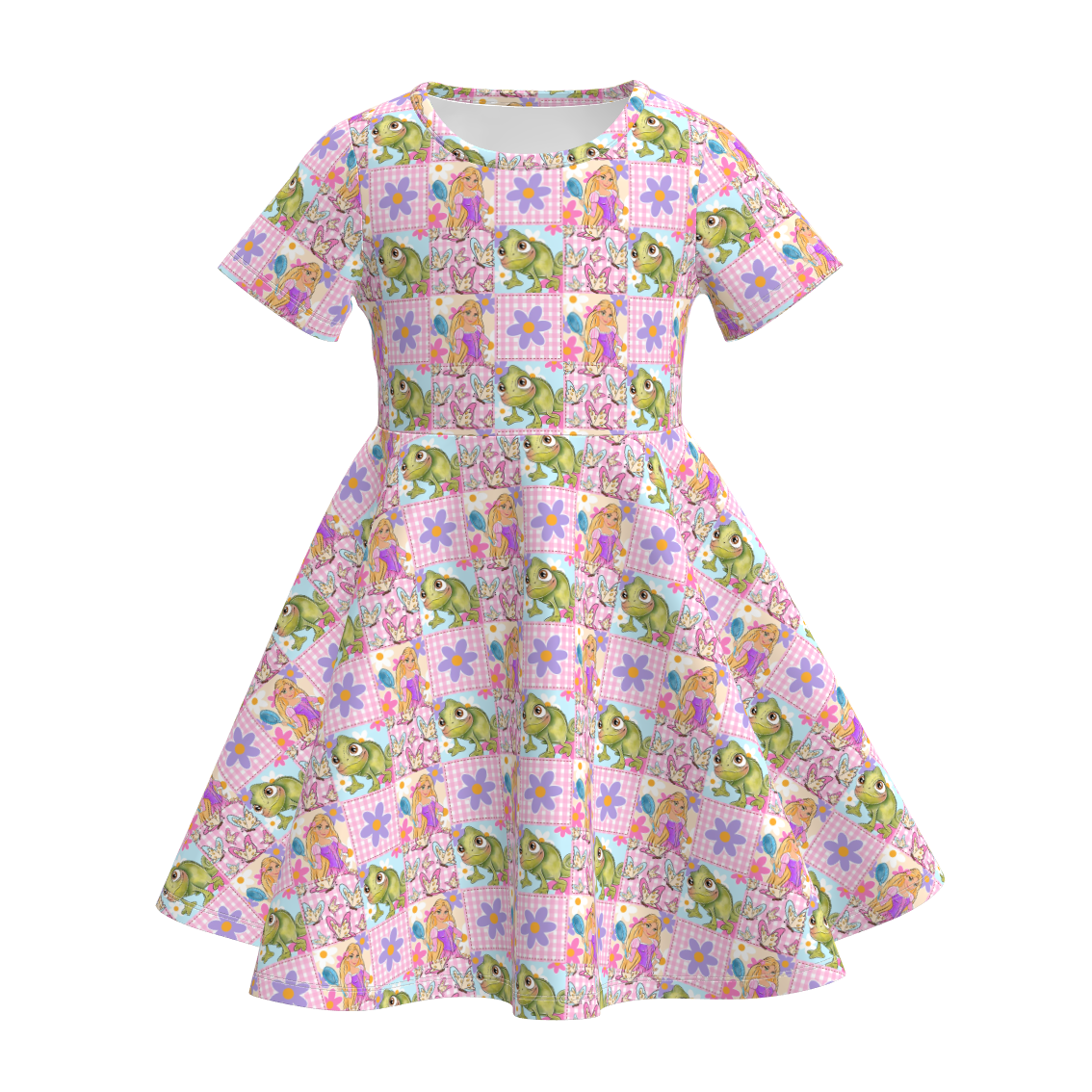 (Pre Order+Prepack Zone)Girls Spring&Summer Cartoon,Princess Print Dress(Mix Size)