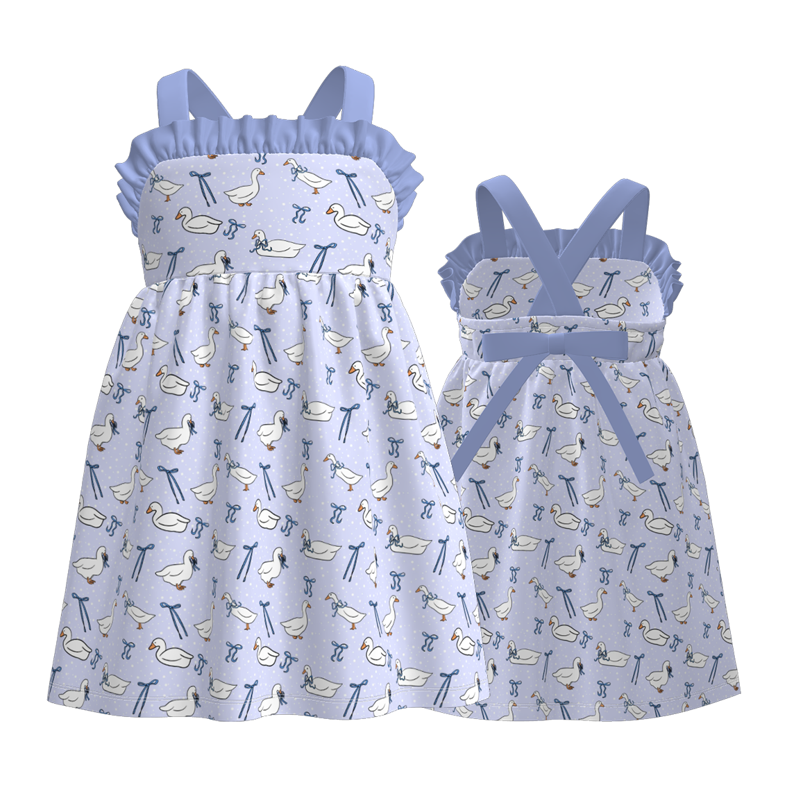 (Pre Order+Prepack Zone)Sisters Princess&Goose Print Dress&Romper